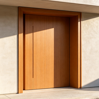 Porte en bois massif avec cadre de porte, Usine transfrontalière, Appartements d'usine, Porte en bois simple, Ensemble complet de battants de porte en bois