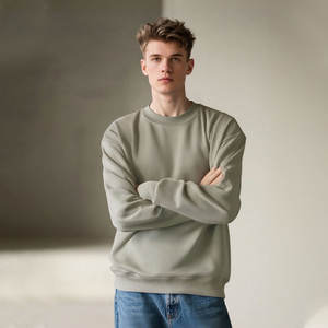 Sweat-shirt ample à col rond en coton personnalisé de 350 g, élégant, à manches longues, pull parent-enfant transfrontalier, automne et hiver - Product Image 3