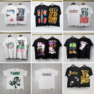 <span class=keywords><strong>T</strong></span>-<span class=keywords><strong>shirt</strong></span> en coton streetwear de haute qualité à manches courtes 1.1 Rep Print THAT'S a AWFUL <span class=keywords><strong>LOT</strong></span> of COUGH SYRUP pour hommes - Product Image 5