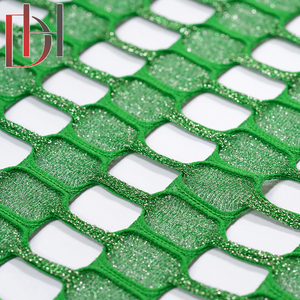 Chất lượng cao 100% Polyester dệt kim Jacquard vải lỗ lớn lưới vải - Product Image 3