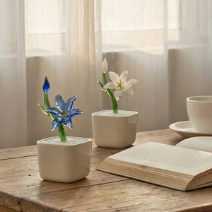 Lámparas de Cristal de Murano Hechas a Mano con Diseño de Narcisos en Maceta, Flores Eternas, Ideales para Regalos del Día de la Madre, Día del Maestro y Decoración del Hogar - Product Image 4