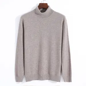 Penjualan Terlaris Tersedia 100% Wol Turtlenecks Pullover Sweater Sweatshirt Pria
