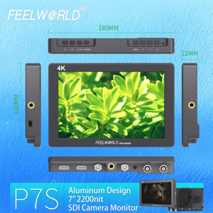 Monitor de Cámara FEELWORLD P7S con Soporte 3D LUT, Aluminio de Aviación Resistente, Pedidos al por Mayor para Empresas de Alquiler, Firmware Personalizado - Product Image 3
