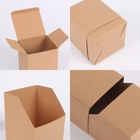 Boîte à surprise en papier kraft, boîte carrée vide, petite boîte cadeau pour poupée, boîte à café en papier avec poignée, boîte cadeau en carton blanc