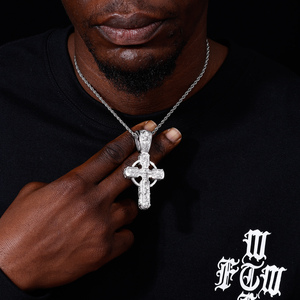 Joyería Cristiana Chapada en Oro <span class=keywords><strong>de</strong></span> Lujo, <span class=keywords><strong>los</strong></span> <span class=keywords><strong>Doce</strong></span> Apóstoles, San Judas, Virgen María, Jesús, Crucifijo, Cruz Celta, Colgante para Hombre y Mujer - Product Image 4