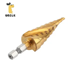 3-12mm 4-12mm 4-20mm 4-32mm trapani in metallo Hss rettilineo scanalatura a gradino per trapano a cono in titanio rivestito per la lavorazione del legno utensili per la lavorazione del legno