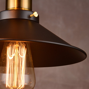 Lustre <span class=keywords><strong>Noir</strong></span> de Style Industriel Rétro Restaurant Bar Luminaire Suspendu en Métal Atmosphère Lampe Suspendue - Product Image 5