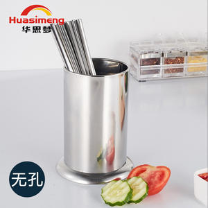 Huasimeng Soporte para Palillos de Acero Inoxidable con Orificios en Forma de Manzana, Organizador de Cocina Multifuncional para Palillos, Pajitas y Cucharas - Product Image 4