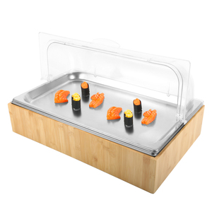 ตู้โชว์อาหารสแตนเลสแบบบุฟเฟ่ต์ แบร์แมน พร้อมชั้นวางโชว์มาการอง เก็บอาหารให้เย็น - Product Image 2