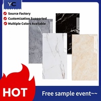 Papier peint auto-adhésif en marbre imperméable 30x60cm, carreaux muraux autocollants à peler et coller pour cuisine, salle de bain, hôtel