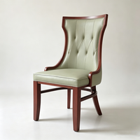 Chaise de salle à manger en bois massif sur mesure, simple et confortable, fauteuil d'hôtel, chaise d'invité, chaise de restaurant et d'hôtel, chaise d'événement