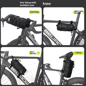 Sac de <span class=keywords><strong>cadre</strong></span> de vélo vtt étanche avec support de téléphone, tube supérieur et sac de selle pour accessoires de cyclisme de vélo de montagne - Product Image 3