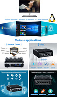 Dispositivo de Firewall Sin Ventilador de 6 LAN con Tel I3-8130U, Consola COM, Precio de Fábrica ODM OEM, Router VPN, Gateway de Seguridad de Red PfSense