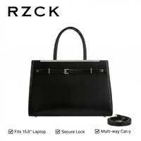 RZCK 2025 Nouveaux Sacs à Bandoulière de Luxe en Cuir Véritable pour Femmes, Dernière Mode, Grande Capacité, Sacs Fourre-Tout de Voyage en Cuir de Vachette
