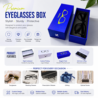 Ensemble d'emballage de lunettes de soleil personnalisées en gros, étui à lunettes à rabat et boîte cadeau avec impression unique