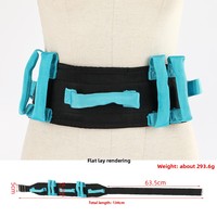 Ceinture de transfert avec boucle métallique, harnais de sécurité, dispositif d'aide aux soins aux patients, pour personnes âgées, handicapés, soignants et réadaptation
