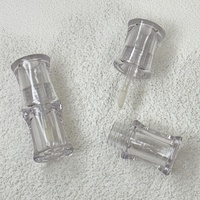 Tubes à gloss à lèvres entièrement transparents, tubes à gloss à lèvres vides avec applicateurs à pinceau, emballage cosmétique DIY, tubes à huile pour les lèvres