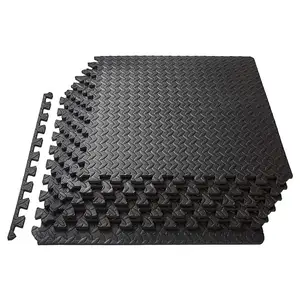 60x60cm Leaves Pattern Interlocking Foam Mat Eva Puzzle Jigsaw Gym Floor Mats for Home Workout Fitness Exercise