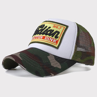 Gorra Trucker de Malla Transpirable en Oferta con Parche Bordado de Esqueleto Indio, Gorra de Béisbol Transpirable para Verano