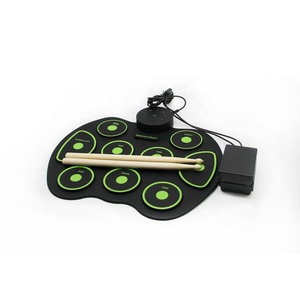 G4002 Roll-Up Kit de batería portátil Batería Electrónica con batería seca pedales de pie <span class=keywords><strong>baquetas</strong></span> regalo de Navidad - Product Image 4