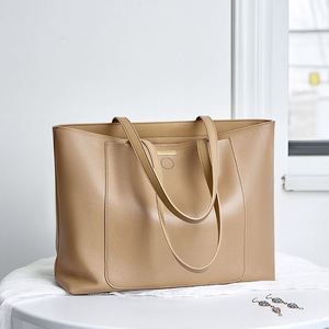 <span class=keywords><strong>Sac</strong></span> à main Smartjoy en cuir pleine fleur, design carré classique et minimaliste, <span class=keywords><strong>sac</strong></span> fourre-tout à bandoulière pour femme, sacoche pour ordinateur portable, luxe discret - Product Image 3