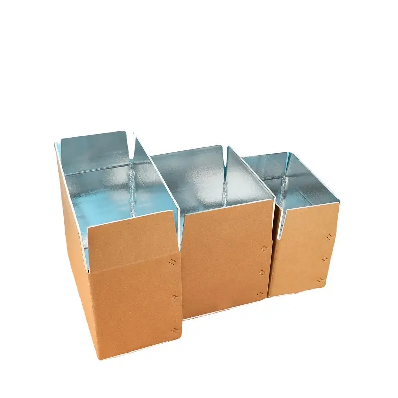 Thermobox Lebensmittellieferbox für Tiefkühlmittelverpackung kundendefinierter thermisch isolierter Karton aus Wellpappe