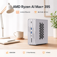 AMD Ryzen AI Max+ 395 Mini PC dalam ukuran 181 X 76 X 184 mm dengan hingga 128GB LPDDR5X, Komputer Pribadi Mini untuk Tugas Model AI Lokal.