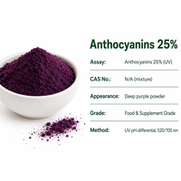 Poudre colorante naturelle LCHBIO en vrac, anthocyanes 25% issue de patate douce (Ipomoea Batatas) et riz noir (Oryza Sativa)