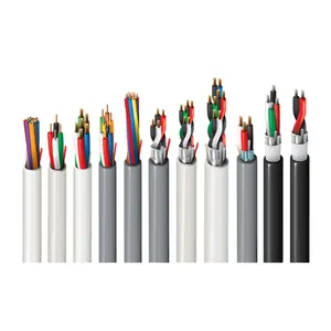 كابل إنذار للحريق للأمان مقاس 2/4/6/8/10/12 Core 24AWG 0.5 مم: كابل مقاوم للحريق