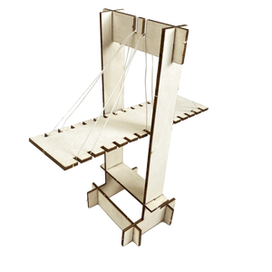 Kit d'ingénierie DIY Modèle de Pont à Câbles en Bois Hanwenge – Jouet de Construction STEM pour l'Apprentissage de la Mécanique Structurelle pour Enfants - Product Image 1
