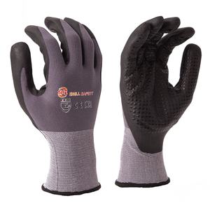 Guantes de Seguridad SNELL al por Mayor con Logotipo Personalizado de Calibre 15 con Puntos de Espuma de Nitrilo para un Agarre Industrial, Guantes Resistentes al Aceite para Hombres - Product Image 1