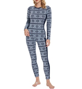 Top térmico de <span class=keywords><strong>lana</strong></span> <span class=keywords><strong>merino</strong></span> de manga larga para <span class=keywords><strong>mujer</strong></span> y Calzoncillos largos conjunto de ropa interior <span class=keywords><strong>térmica</strong></span> de <span class=keywords><strong>lana</strong></span> <span class=keywords><strong>merino</strong></span> transpirable lavable a máquina - Product Image 2