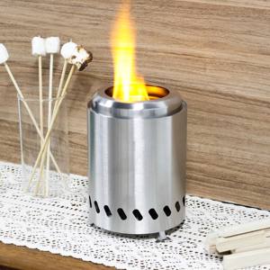 Estufa moderna de acero inoxidable para exteriores, fogata de mesa, sin humo, superventas, estufa de quemado secundario para barbacoa - Product Image 4