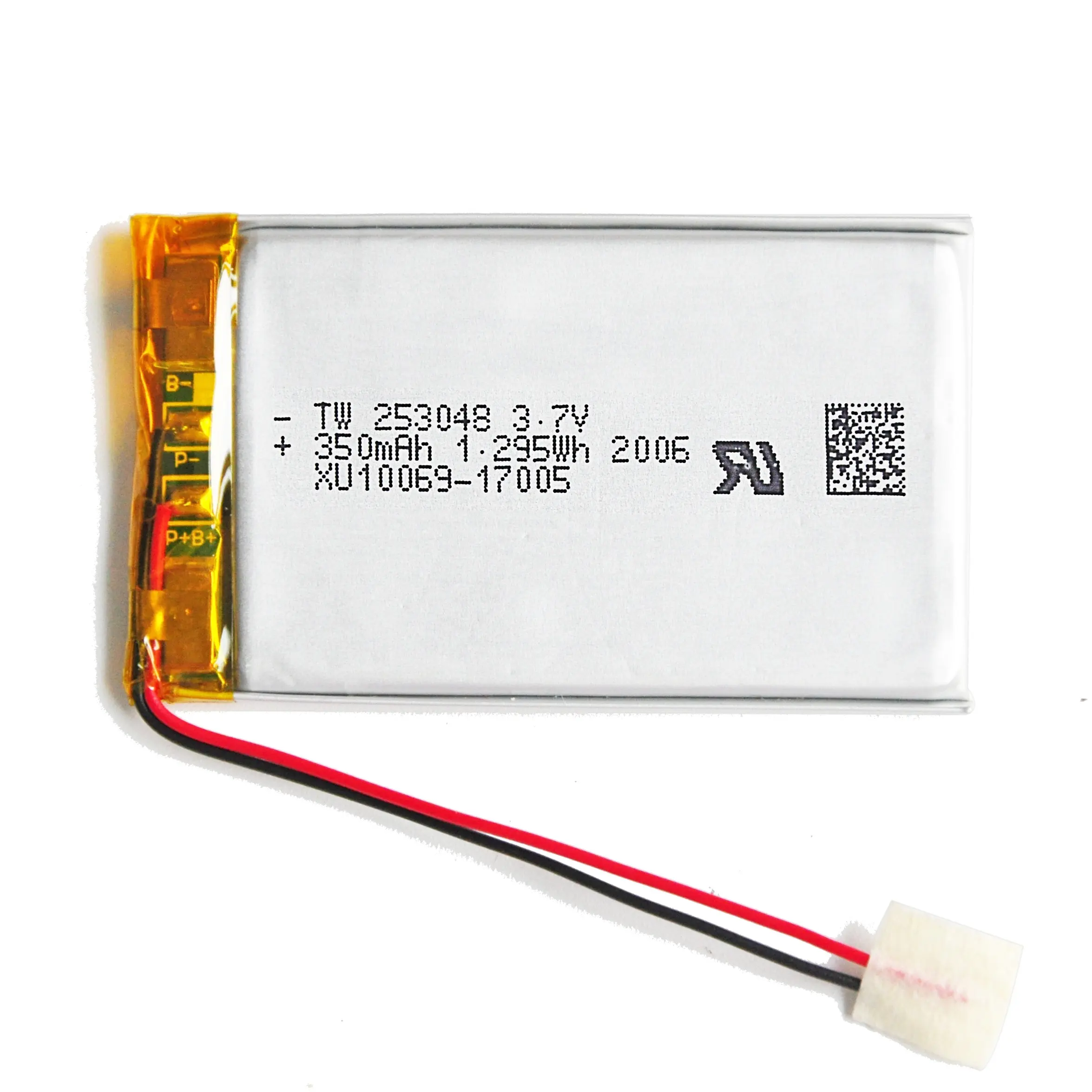 KC certification wireless device 3.7v 253048 lithium li po battery