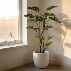 Plantes artificielles en plastique Monstera <span class=keywords><strong>Deliciosa</strong></span> hautement réalistes en pot pour l'aménagement intérieur, les remises de diplômes et les mariages - Product Image 2