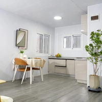 Maisons conteneurs préfabriquées certifiées et extensibles - Construction mobile en panneaux sandwich d'acier pour salon, bureau à domicile