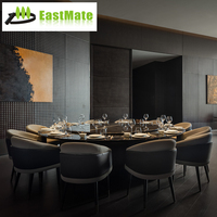 Ensemble de canapés haut de gamme pour hall d'hôtel, canapé d'angle en tissu de luxe italien, table basse en bois, villa, appartement, moderne