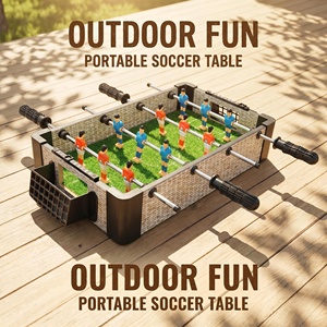 Set da Calcio Balilla da Tavolo Mini con Aste Scorrevoli e Materiale MDF per Bambini e Adulti - Product Image 1
