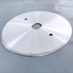 200mm/250mm/300mm/lâminas serrilhadas circulares da elevada precisão lâminas de aço inoxidável da faca do cortador redondo com borda afiada - Product Image 6