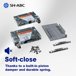 Kastdeur-liftsteunsysteem 3D-verstelling Soft Close Free Stop voor keukenkast omhoog gerichte hardware - Product Image 2