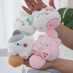 Super suave Anime colgante de felpa llavero Material de algodón 11-30cm altura fiesta uso QF marca - Product Image 1