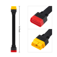 Interfaz de Diagnóstico para Automóviles X3, Conector Macho-Hembra de 16 Pines, Extensor de Enchufe de 12V con Lector de Códigos Funcional