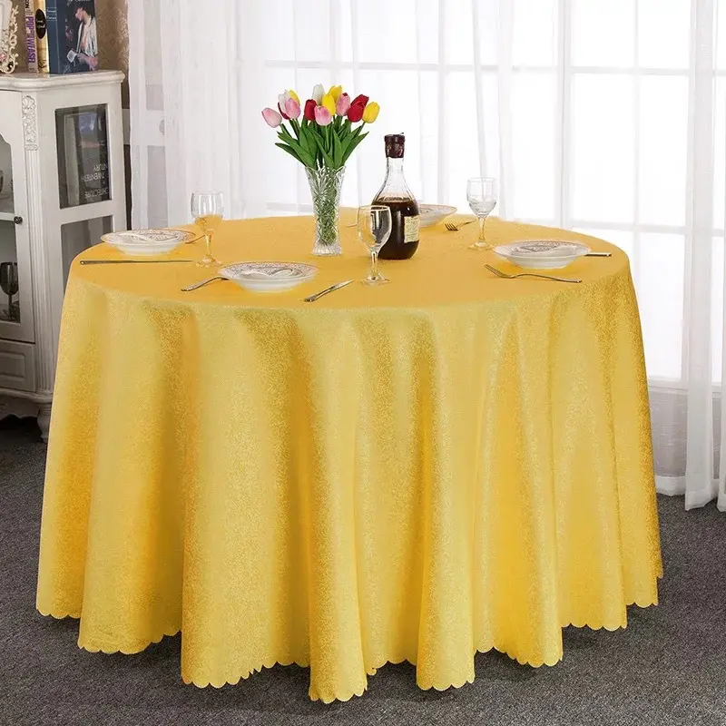 toalhas de mesa Round Rectangle Square 100% Polyester Table Cloth party Tablecloth for Wedding