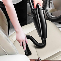 Aspiradora de Coche Húmeda/Seca de 120W 12V, Portátil, con Filtro HEPA Lavable, Cable de 5m, ABS, Capacidad de 630G, para Interiores de Auto y Pelo de Mascotas