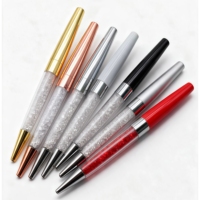 Nouveau luxe or Rose en forme d'animal mariage Bling cristal diamant stylo à bille Logo 1.0mm écriture métal Promotion cadeau stylo