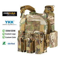 Gilet tactique Molle porte-plaques à boucle à dégagement rapide, découpe laser, protection corporelle robuste, gilet lesté d'entraînement
