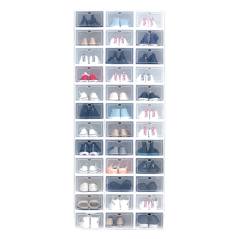 Multicolor Stackable Drop Front Shoe Storage