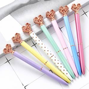 Creative Love Cute Metal Ballpoint <b>Pen</b> Promotional Multi-Color Beauty Heart Custom Print Logo for Student Stationery - Product Image 5