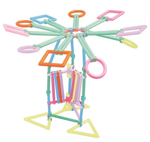 Vente en gros <span class=keywords><strong>PLATO</strong></span> 60 pièces Jouets éducatifs en plastique ABS pour la maternelle, jeux de puzzle intelligents à assembler soi-même, blocs de construction certifiés ASTM pour les 5-7 ans - Product Image 4