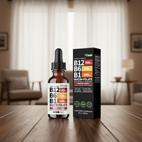   Vitamines B12+B6 en gouttes personnalisées en gros, pommade immunostimulante, multivitamines pour adultes, apport d'énergie, 60 ml, minéraux, sans [ingrédients non spécifiés]